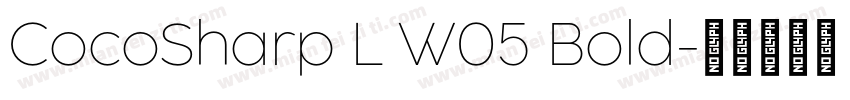 CocoSharp L W05 Bold字体转换